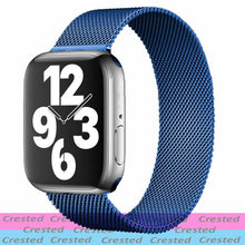Load image into Gallery viewer, Strap For Apple watch band 44mm 40mm 38mm 42mm metal Magnetic Loop correa Accessories bracelet iWatch serie 4 3 SE 6 7 45mm 41mm
