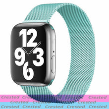 Load image into Gallery viewer, Strap For Apple watch band 44mm 40mm 38mm 42mm metal Magnetic Loop correa Accessories bracelet iWatch serie 4 3 SE 6 7 45mm 41mm
