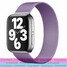 Load image into Gallery viewer, Strap For Apple watch band 44mm 40mm 38mm 42mm metal Magnetic Loop correa Accessories bracelet iWatch serie 4 3 SE 6 7 45mm 41mm
