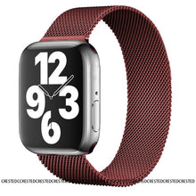 Load image into Gallery viewer, Strap For Apple watch band 44mm 40mm 38mm 42mm metal Magnetic Loop correa Accessories bracelet iWatch serie 4 3 SE 6 7 45mm 41mm
