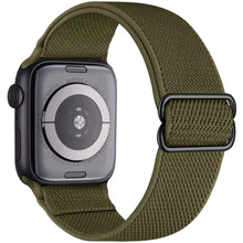 Load image into Gallery viewer, Elastic Nylon Solo Loop Strap For Apple Watch Band 44mm 40mm 45mm 41mm 42mm 38mm Adjustable Bracelet iWatch Series 7 6 SE 5 4 3
