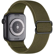 Load image into Gallery viewer, Elastic Nylon Solo Loop Strap For Apple Watch Band 44mm 40mm 45mm 41mm 42mm 38mm Adjustable Bracelet iWatch Series 7 6 SE 5 4 3
