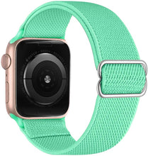 Load image into Gallery viewer, Elastic Nylon Solo Loop Strap For Apple Watch Band 44mm 40mm 45mm 41mm 42mm 38mm Adjustable Bracelet iWatch Series 7 6 SE 5 4 3
