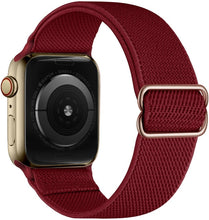 Load image into Gallery viewer, Elastic Nylon Solo Loop Strap For Apple Watch Band 44mm 40mm 45mm 41mm 42mm 38mm Adjustable Bracelet iWatch Series 7 6 SE 5 4 3
