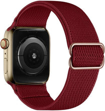 Load image into Gallery viewer, Elastic Nylon Solo Loop Strap For Apple Watch Band 44mm 40mm 45mm 41mm 42mm 38mm Adjustable Bracelet iWatch Series 7 6 SE 5 4 3
