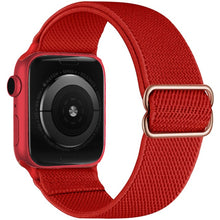 Load image into Gallery viewer, Elastic Nylon Solo Loop Strap For Apple Watch Band 44mm 40mm 45mm 41mm 42mm 38mm Adjustable Bracelet iWatch Series 7 6 SE 5 4 3
