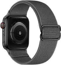 Load image into Gallery viewer, Elastic Nylon Solo Loop Strap For Apple Watch Band 44mm 40mm 45mm 41mm 42mm 38mm Adjustable Bracelet iWatch Series 7 6 SE 5 4 3
