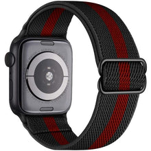 Load image into Gallery viewer, Elastic Nylon Solo Loop Strap For Apple Watch Band 44mm 40mm 45mm 41mm 42mm 38mm Adjustable Bracelet iWatch Series 7 6 SE 5 4 3
