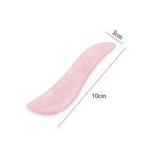 Load image into Gallery viewer, Rose Quartz Face Massager Gua Sha Scraper Natural Jade Stone Skin Care Massager for Body Facial Neck Back Beauty Health Eye SPA
