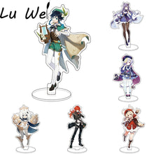 Load image into Gallery viewer, Anime Figure Genshin Impact Diluc Venti Klee Keqing Qiqi Acrylic Stand Model Plate Desk Decor Standing Sign Keychain Fans Gifts
