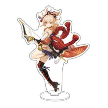 Load image into Gallery viewer, Anime Figure Genshin Impact Diluc Venti Klee Keqing Qiqi Acrylic Stand Model Plate Desk Decor Standing Sign Keychain Fans Gifts
