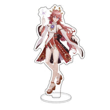 Load image into Gallery viewer, Anime Figure Genshin Impact Diluc Venti Klee Keqing Qiqi Acrylic Stand Model Plate Desk Decor Standing Sign Keychain Fans Gifts
