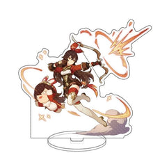 Load image into Gallery viewer, Anime Figure Genshin Impact Zhongli Diluc Venti Klee Keqing Qiqi Acrylic Stand Model Plate Desk Decor Standing Sign Fans Gifts

