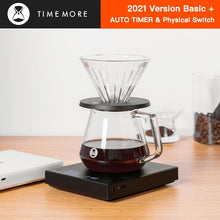 Load image into Gallery viewer, TIMEMORE 2021 Black Mirror Basic+ Electronic Scale Pour Over Espresso Smart Coffee Scale Automatic Timing Kitchen Scales 2kg
