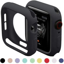 Load image into Gallery viewer, Soft Silicone Case for Apple Watch 7 45mm 6 SE 5 4 3 42MM 38MM Cover Protection Shell for iWatch series 7 6 5 40 44 41mm Bumper
