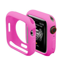 Load image into Gallery viewer, Soft Silicone Case for Apple Watch 7 45mm 6 SE 5 4 3 42MM 38MM Cover Protection Shell for iWatch series 7 6 5 40 44 41mm Bumper
