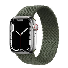 Load image into Gallery viewer, Braided Solo Loop For Apple Watch band 44mm 40mm 45mm 41mm Fabric Nylon Elastic Belt Bracelet iWatch series 3 4 5 SE 6 7 Strap
