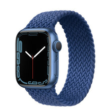 Load image into Gallery viewer, Braided Solo Loop For Apple Watch band 44mm 40mm 45mm 41mm Fabric Nylon Elastic Belt Bracelet iWatch series 3 4 5 SE 6 7 Strap
