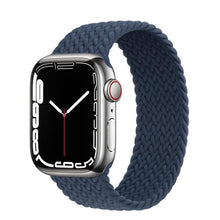 Load image into Gallery viewer, Braided Solo Loop For Apple Watch band 44mm 40mm 45mm 41mm Fabric Nylon Elastic Belt Bracelet iWatch series 3 4 5 SE 6 7 Strap

