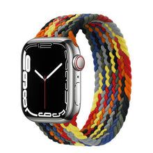Load image into Gallery viewer, Braided Solo Loop For Apple Watch band 44mm 40mm 45mm 41mm Fabric Nylon Elastic Belt Bracelet iWatch series 3 4 5 SE 6 7 Strap
