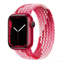 Load image into Gallery viewer, Braided Solo Loop For Apple Watch band 44mm 40mm 45mm 41mm Fabric Nylon Elastic Belt Bracelet iWatch series 3 4 5 SE 6 7 Strap
