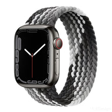 Load image into Gallery viewer, Braided Solo Loop For Apple Watch band 44mm 40mm 45mm 41mm Fabric Nylon Elastic Belt Bracelet iWatch series 3 4 5 SE 6 7 Strap
