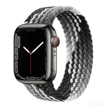 Load image into Gallery viewer, Braided Solo Loop For Apple Watch band 44mm 40mm 45mm 41mm Fabric Nylon Elastic Belt Bracelet iWatch series 3 4 5 SE 6 7 Strap
