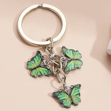 Load image into Gallery viewer, New Colorful Enamel Butterfly Keychain Insects Car Key Women Bag Accessories Jewelry Gifts
