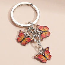 Load image into Gallery viewer, New Colorful Enamel Butterfly Keychain Insects Car Key Women Bag Accessories Jewelry Gifts
