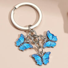 Load image into Gallery viewer, New Colorful Enamel Butterfly Keychain Insects Car Key Women Bag Accessories Jewelry Gifts
