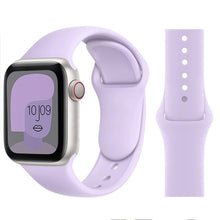 Load image into Gallery viewer, Silicone Strap For Apple Watch band 6 44mm 42mm 40mm 38mm Smart rubber watchband bracelet iWatch band for Series 6 SE 5 4 3 2 se
