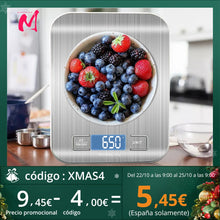 Load image into Gallery viewer, Digital Kitchen Scale, LCD Display 1g/0.1oz Precise Stainless Steel Food Scale for Cooking Baking weighing Scales Electronic
