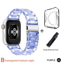 Load image into Gallery viewer, Newest Strap for Apple Watch Band Series SE 7 6 5 4321 Transparent for Iwatch bracelet 38mm 40mm 42mm 44mm Watchband accessories
