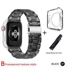 Load image into Gallery viewer, Newest Strap for Apple Watch Band Series SE 7 6 5 4321 Transparent for Iwatch bracelet 38mm 40mm 42mm 44mm Watchband accessories
