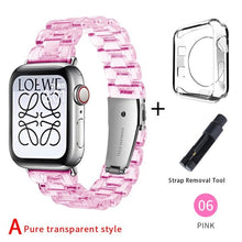 Load image into Gallery viewer, Newest Strap for Apple Watch Band Series SE 7 6 5 4321 Transparent for Iwatch bracelet 38mm 40mm 42mm 44mm Watchband accessories
