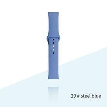 Load image into Gallery viewer, Silicone Strap For Apple Watch Bracelet 44mm 40mm 38mm 42 Mm Watchband For Apple Watch Band Correa For Iwatch Series 6 Se 5 4 3
