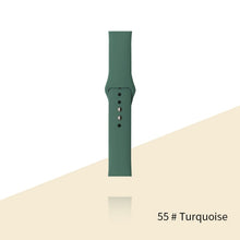 Load image into Gallery viewer, Silicone Strap For Apple Watch Bracelet 44mm 40mm 38mm 42 Mm Watchband For Apple Watch Band Correa For Iwatch Series 6 Se 5 4 3

