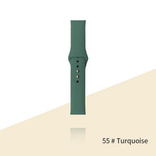 Load image into Gallery viewer, Silicone Strap For Apple Watch Bracelet 44mm 40mm 38mm 42 Mm Watchband For Apple Watch Band Correa For Iwatch Series 6 Se 5 4 3
