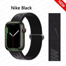 Load image into Gallery viewer, Nylon Loop Strap for apple watch band 44mm 40mm 45mm 41mm 38mm 42mm 44 mm bracelet correa Watchband iWatch serie 3 5 6 se 7 band
