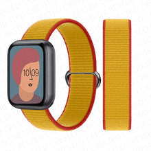 Load image into Gallery viewer, Nylon Loop Strap for apple watch band 44mm 40mm 45mm 41mm 38mm 42mm 44 mm bracelet correa Watchband iWatch serie 3 5 6 se 7 band
