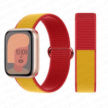 Load image into Gallery viewer, Nylon Loop Strap for apple watch band 44mm 40mm 45mm 41mm 38mm 42mm 44 mm bracelet correa Watchband iWatch serie 3 5 6 se 7 band
