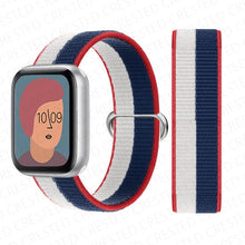 Load image into Gallery viewer, Nylon Loop Strap for apple watch band 44mm 40mm 45mm 41mm 38mm 42mm 44 mm bracelet correa Watchband iWatch serie 3 5 6 se 7 band

