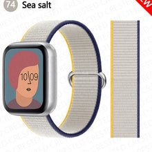 Load image into Gallery viewer, Nylon Loop Strap for apple watch band 44mm 40mm 45mm 41mm 38mm 42mm 44 mm bracelet correa Watchband iWatch serie 3 5 6 se 7 band
