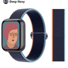 Load image into Gallery viewer, Nylon Loop Strap for apple watch band 44mm 40mm 45mm 41mm 38mm 42mm 44 mm bracelet correa Watchband iWatch serie 3 5 6 se 7 band
