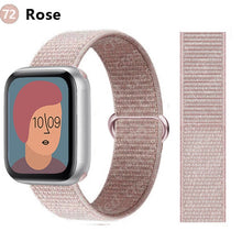 Load image into Gallery viewer, Nylon Loop Strap for apple watch band 44mm 40mm 45mm 41mm 38mm 42mm 44 mm bracelet correa Watchband iWatch serie 3 5 6 se 7 band
