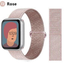 Load image into Gallery viewer, Nylon Loop Strap for apple watch band 44mm 40mm 45mm 41mm 38mm 42mm 44 mm bracelet correa Watchband iWatch serie 3 5 6 se 7 band
