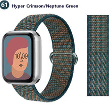 Load image into Gallery viewer, Nylon Loop Strap for apple watch band 44mm 40mm 45mm 41mm 38mm 42mm 44 mm bracelet correa Watchband iWatch serie 3 5 6 se 7 band
