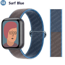 Load image into Gallery viewer, Nylon Loop Strap for apple watch band 44mm 40mm 45mm 41mm 38mm 42mm 44 mm bracelet correa Watchband iWatch serie 3 5 6 se 7 band
