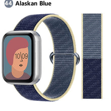 Load image into Gallery viewer, Nylon Loop Strap for apple watch band 44mm 40mm 45mm 41mm 38mm 42mm 44 mm bracelet correa Watchband iWatch serie 3 5 6 se 7 band
