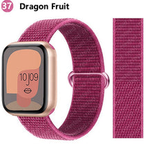 Load image into Gallery viewer, Nylon Loop Strap for apple watch band 44mm 40mm 45mm 41mm 38mm 42mm 44 mm bracelet correa Watchband iWatch serie 3 5 6 se 7 band
